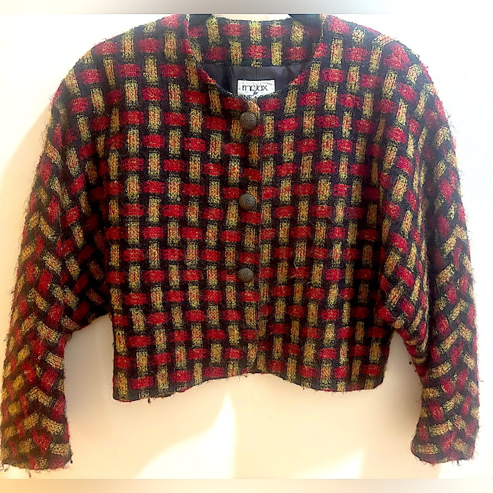 Vintage Cropped Wool Blazer